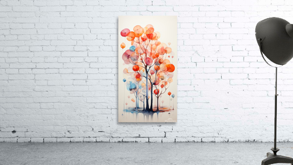 Baloons in a Tree Wall Preview