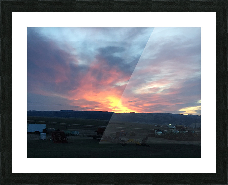 The amazing skies over the central US Picture Frame print