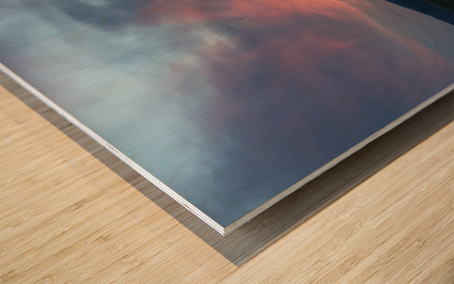 The amazing skies over the central US Wood print