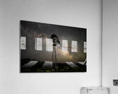 Milky Way and Windmill Acrylic Print