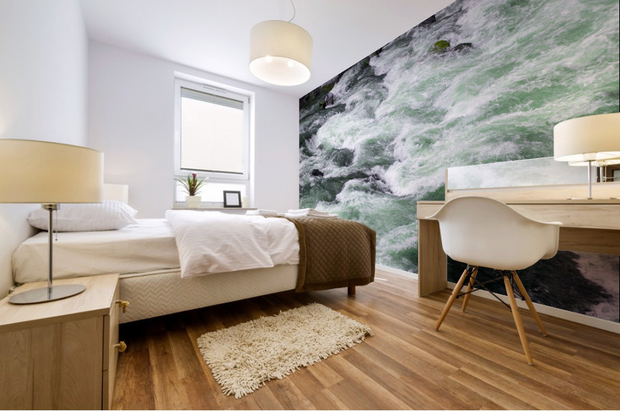 River Rapids in Spring Mural print