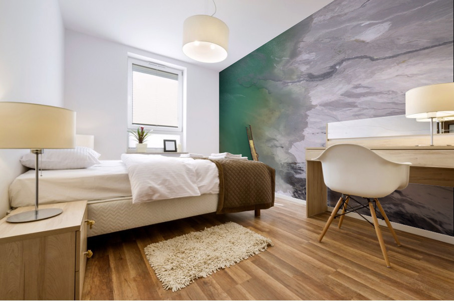 Frozen Tailing Pond Mural print