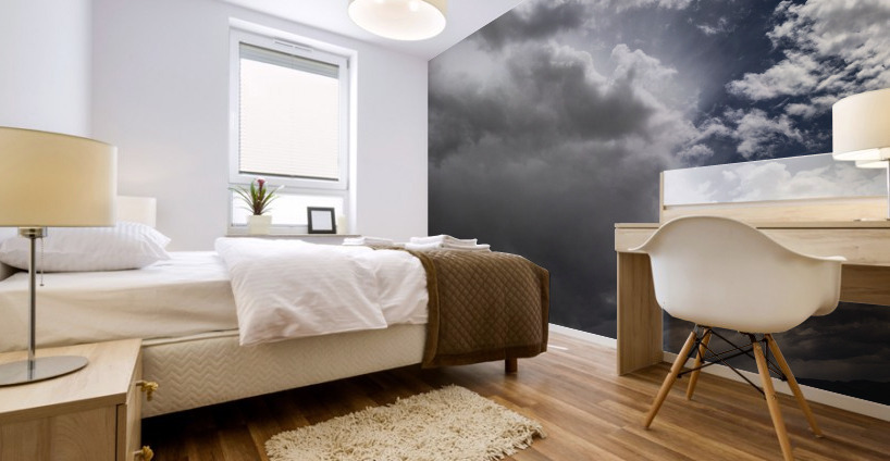Storm on the Playa Mural print