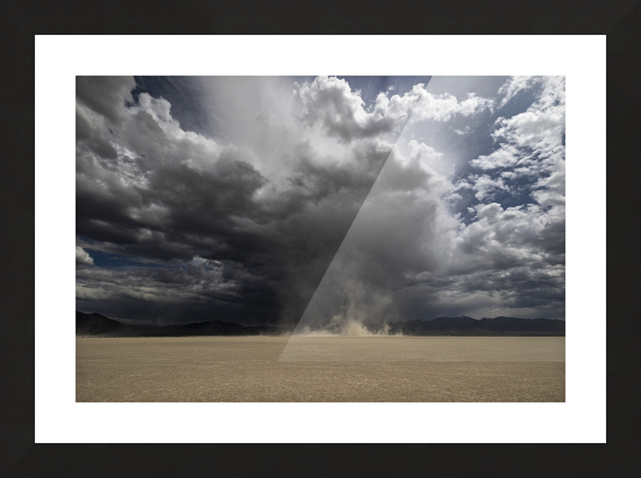 Storm on the Playa Picture Frame print