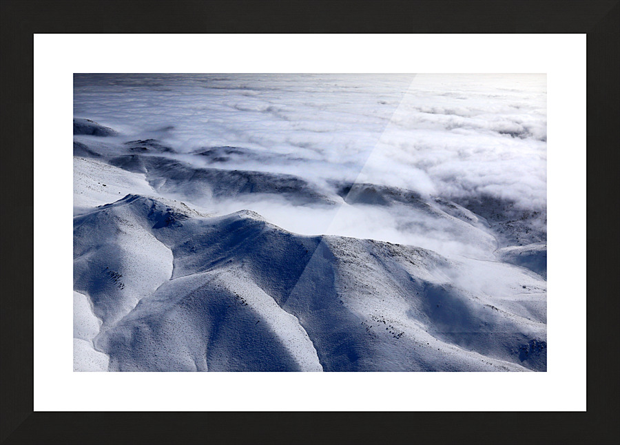 Over the Clouds and Mountains Picture Frame print