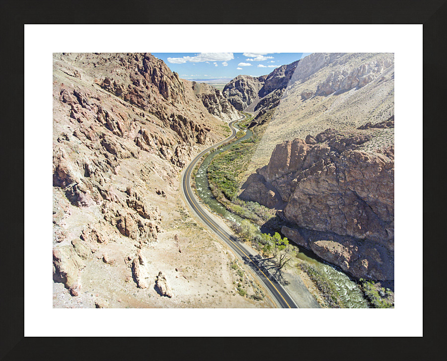 Walker River Canyon View Picture Frame print