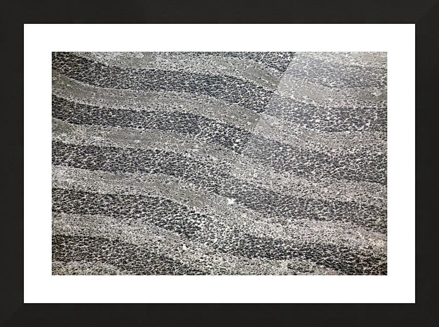 Waving Pattern from the Air Picture Frame print