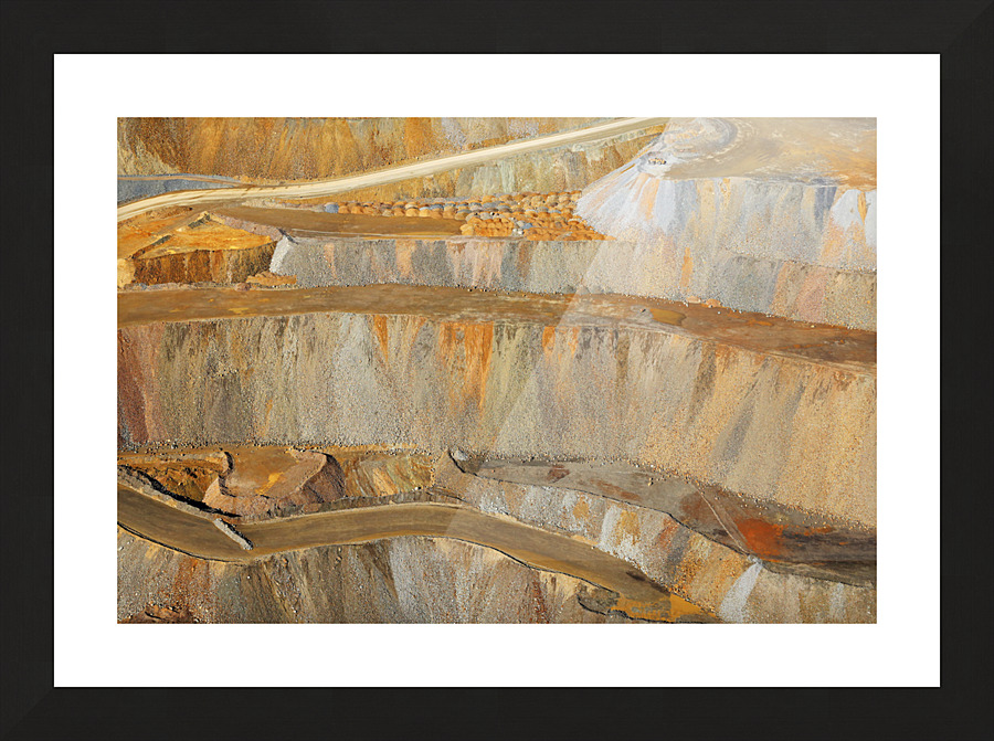 Mine Aerial View Picture Frame print