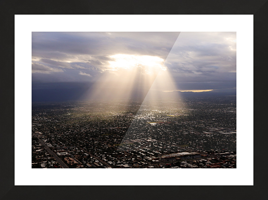 Sun Rays Over Tucson Picture Frame print