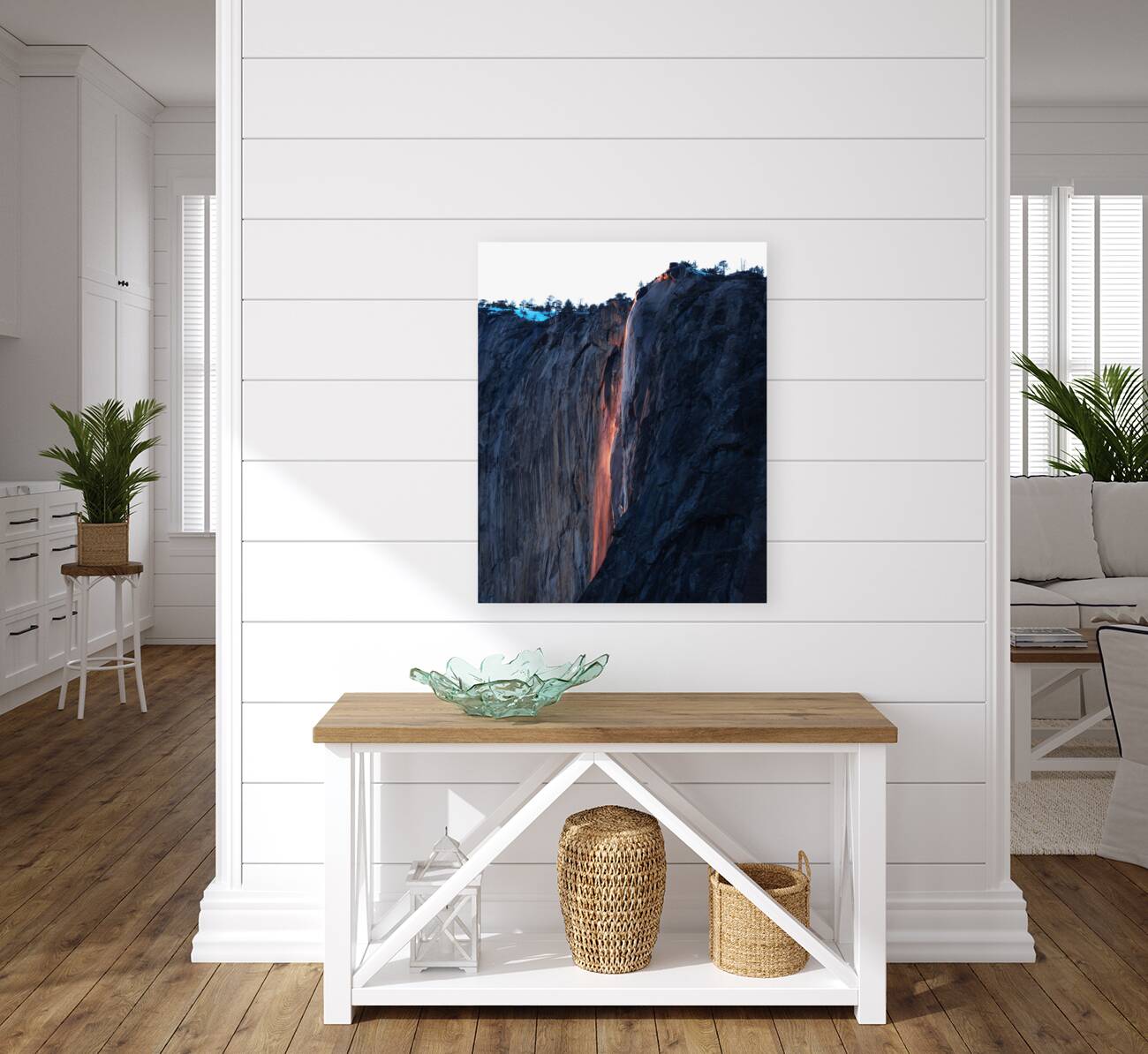 Glowing Yosemite Firefall Reproduction