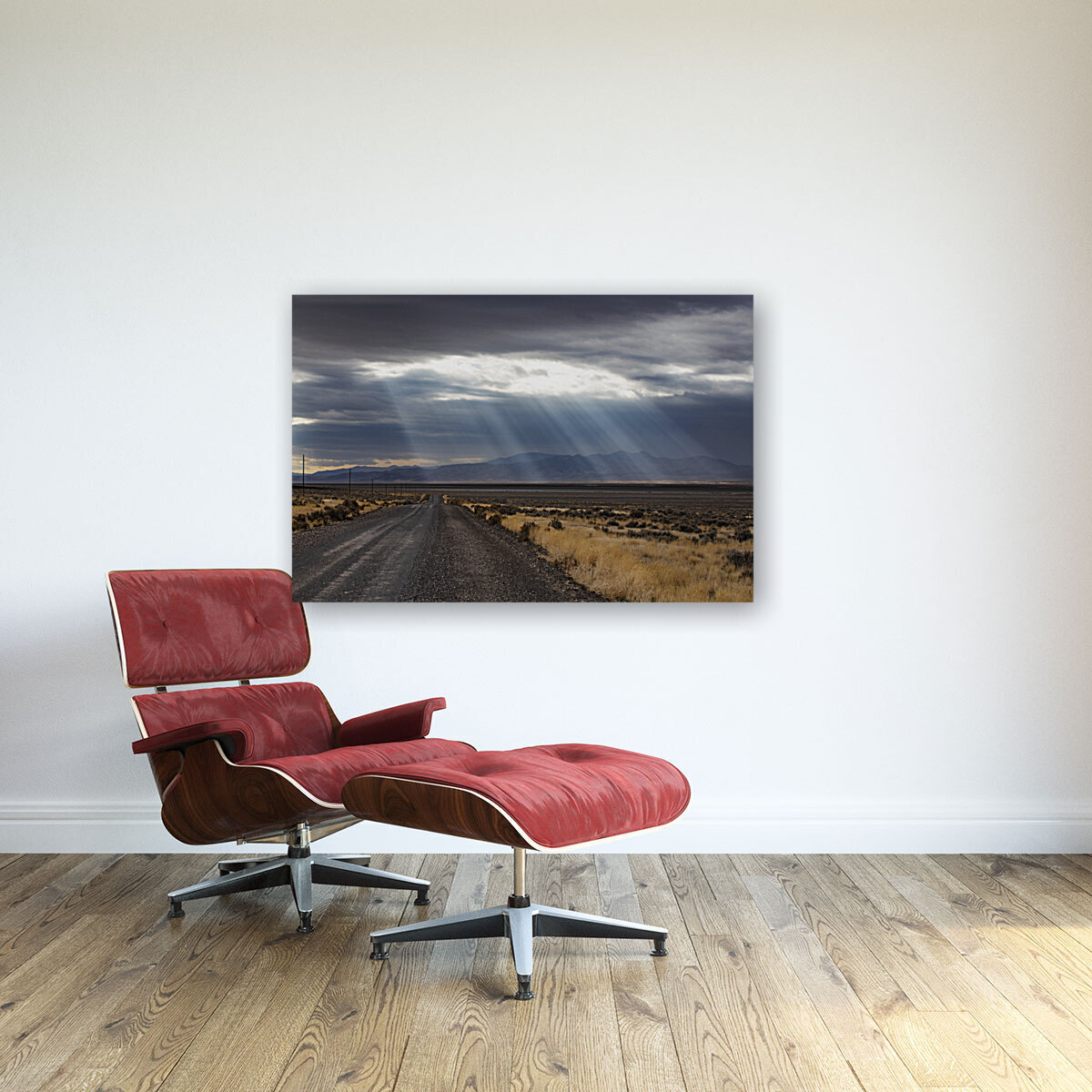Sunrays Over Rural Nevada Reproduction