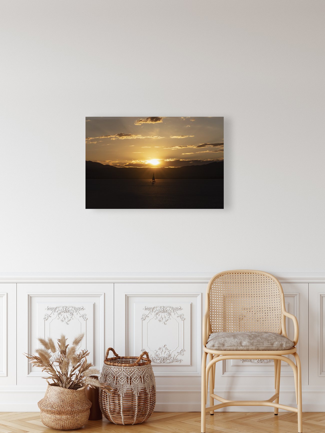Landsailer at Sunset Reproduction