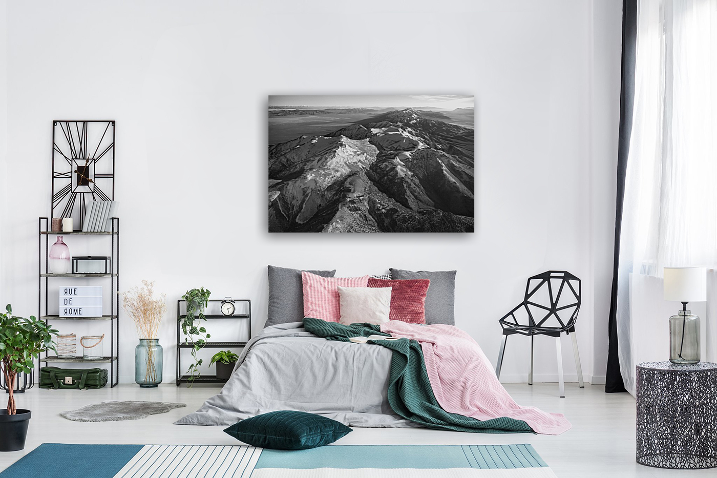 Tobin Mountain Range in Winter Reproduction