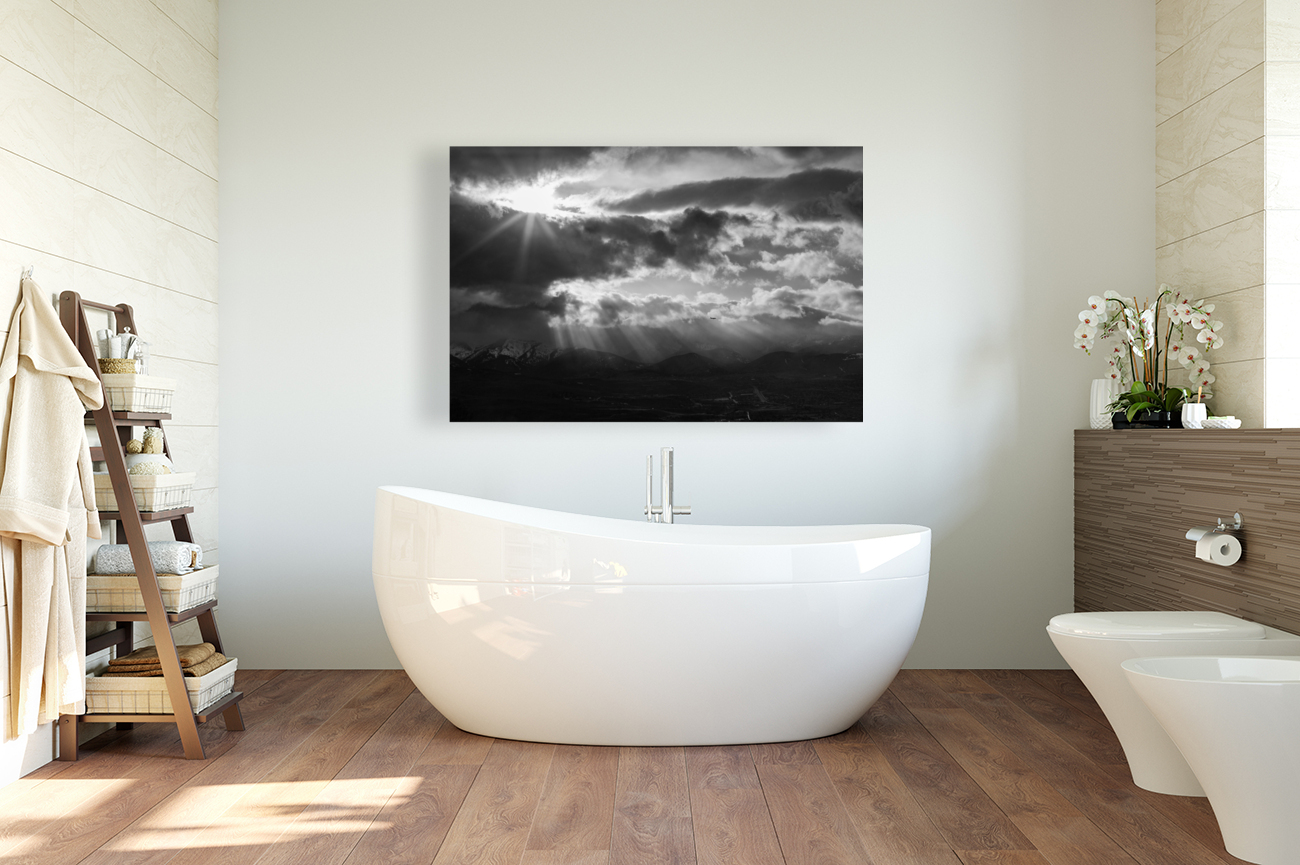 Sierra Clouds and Light Rays Reproduction