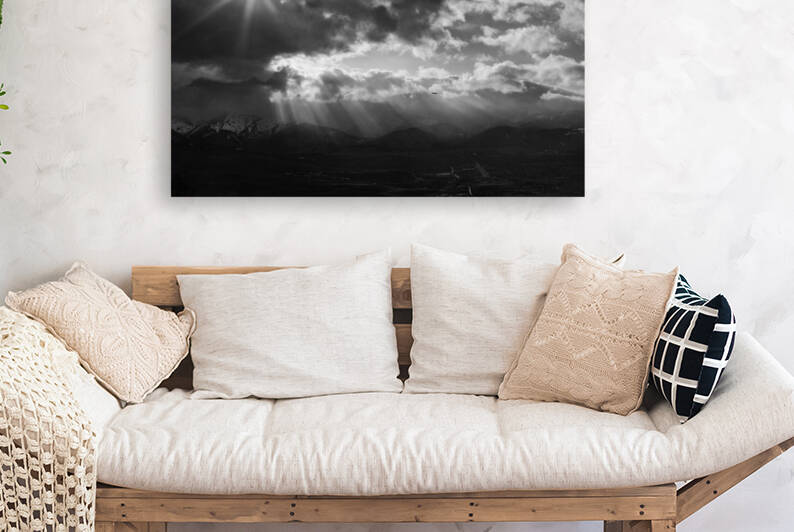 Sierra Clouds and Light Rays Reproduction