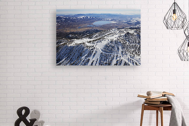 Mount Rose Ski Runs Aerial View by Evan Petty Photography