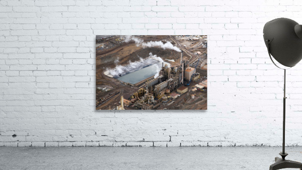Mining Camp Aerial View Wall Preview