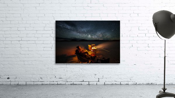Campfire Under the Milky Way Wall Preview
