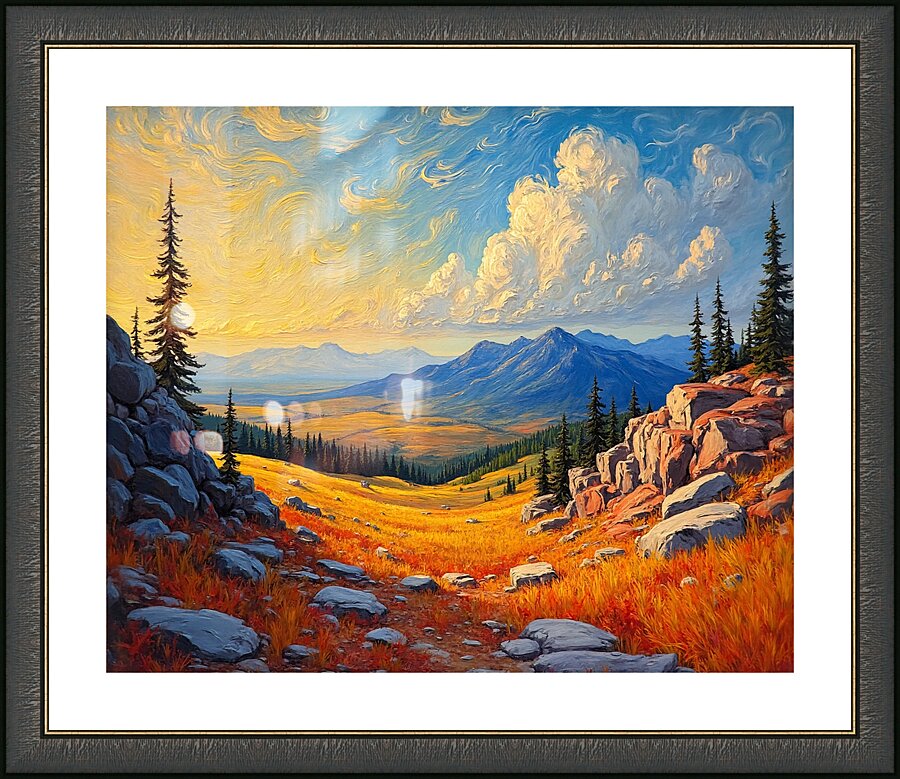 Vangonism Landscape Picture Frame print