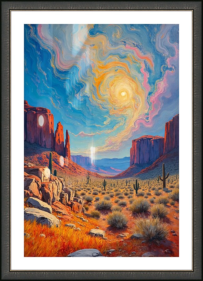 Vangoghnism Sky Picture Frame print