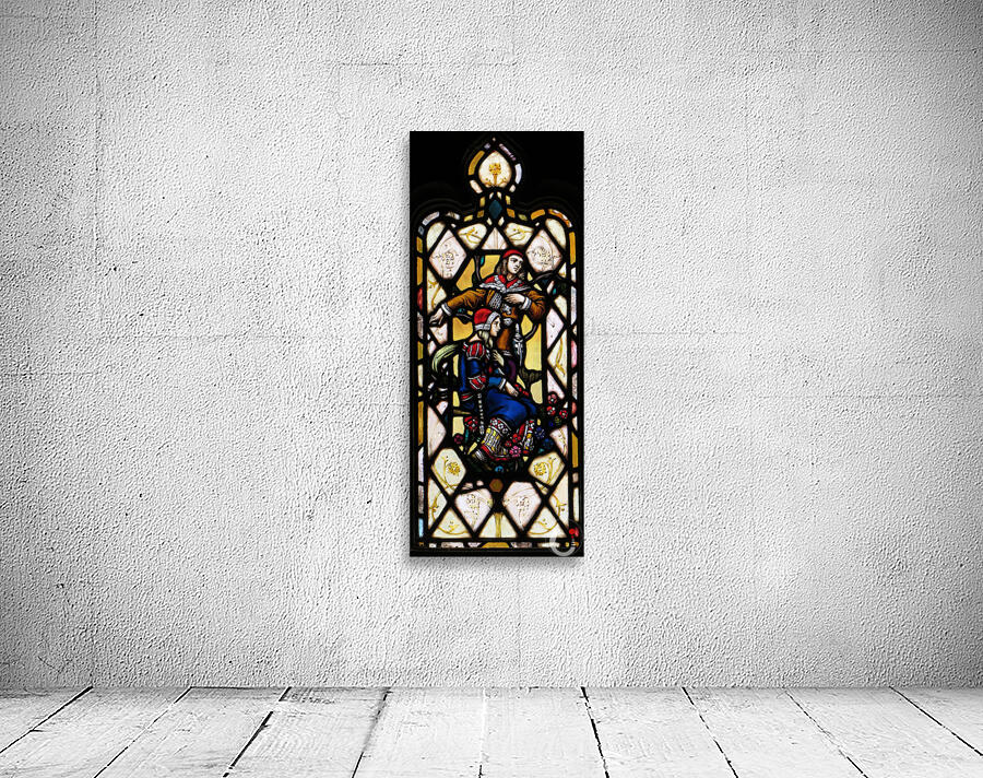 Antique Stainglass  Window Wall Preview