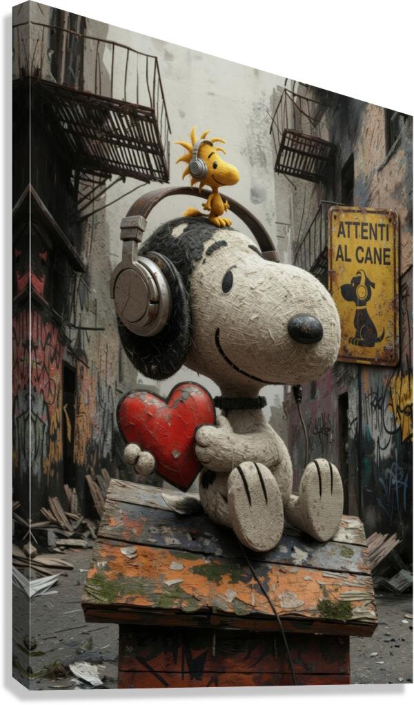 Snoopy Pop Canvas Print
