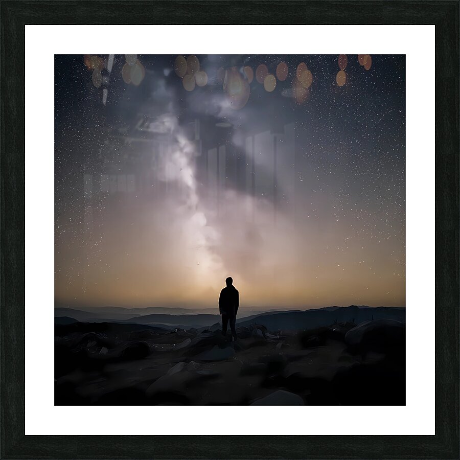 galaxy tail Picture Frame print