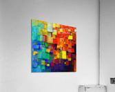 Chromatic Cubes Impression acrylique