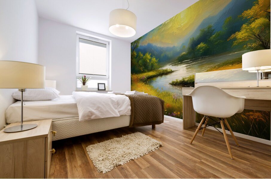 Nature au vert Mural print
