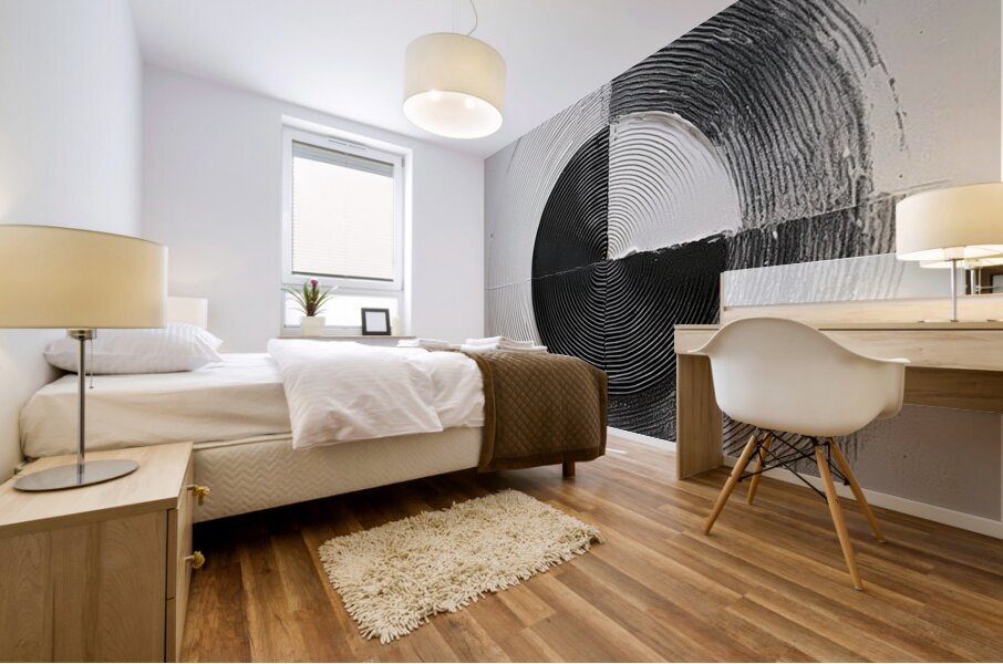 black and w Mural print