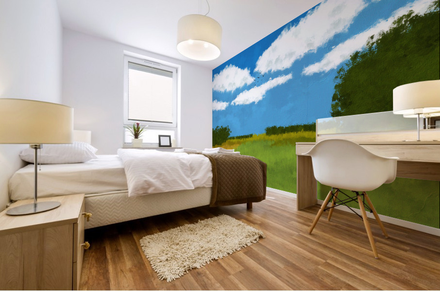 Green Nature Mural print