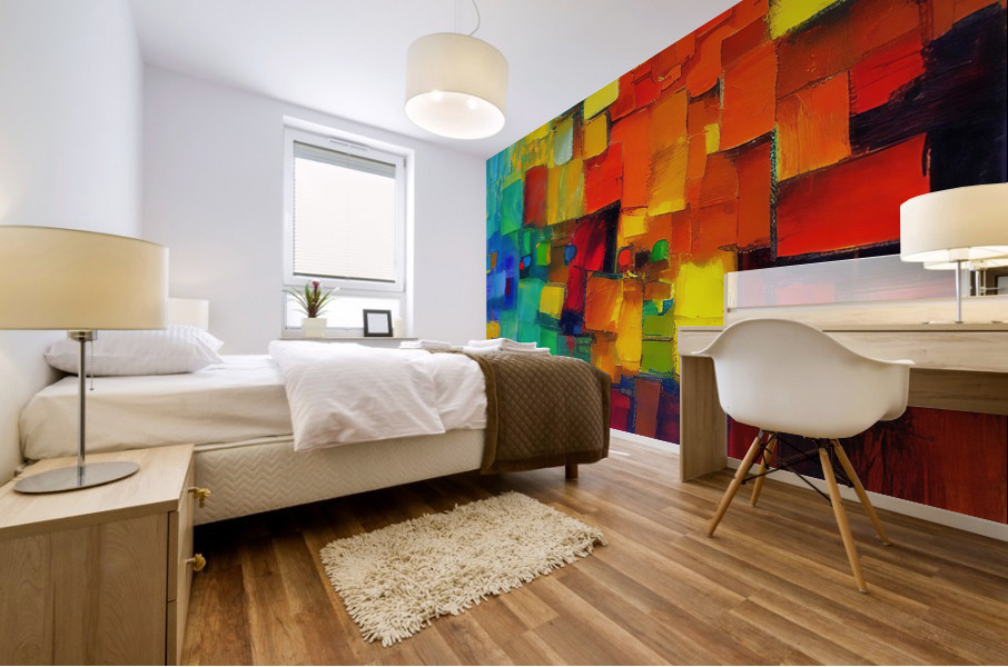 Chromatic Cubes Impression murale