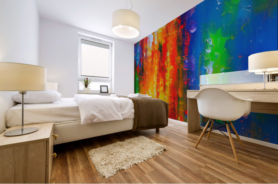 Chromatic Movement Mural print