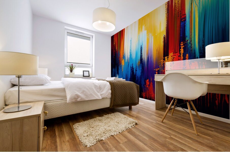 colore full forest Mural print