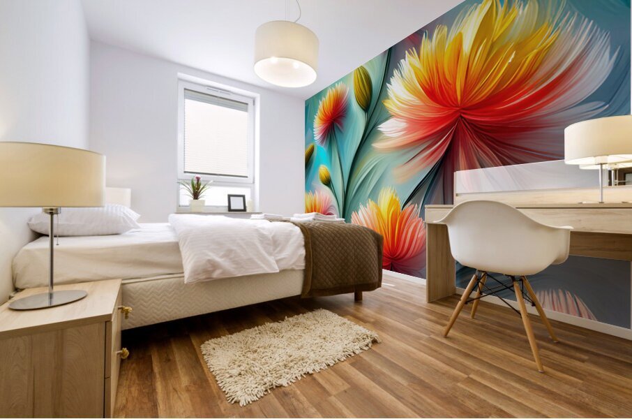 Floral Symphony Mural print