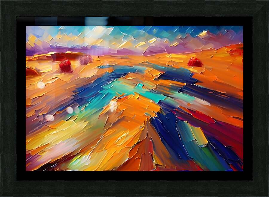 Bleu-Desert Picture Frame print