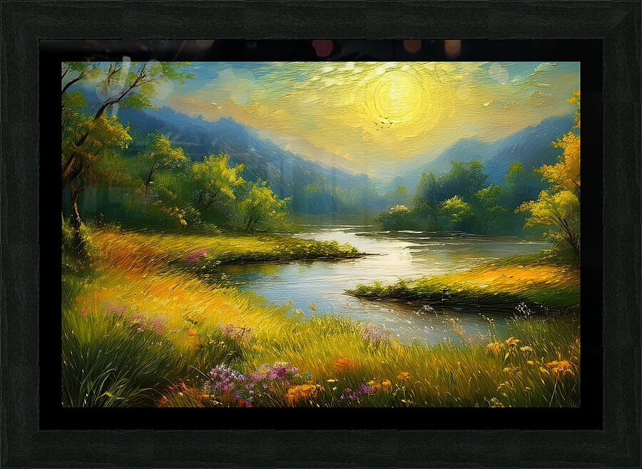Nature au vert Picture Frame print