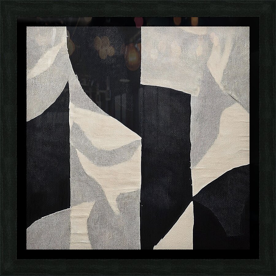 Abstract Noir Harmony Picture Frame print