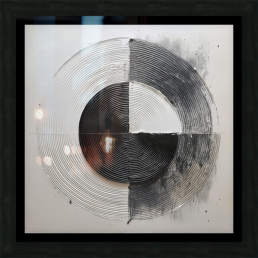 black and w Picture Frame print