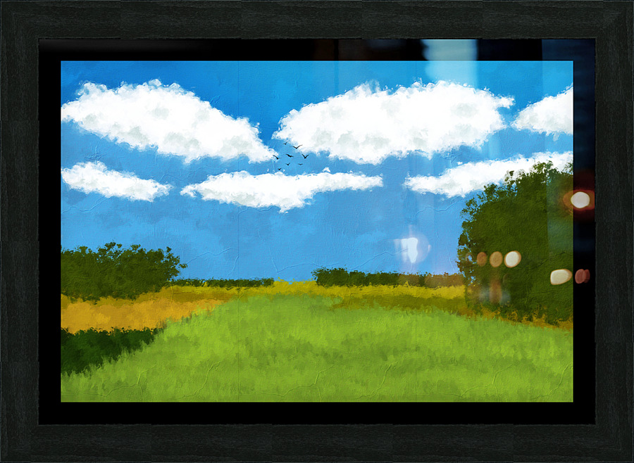 Green Nature Picture Frame print