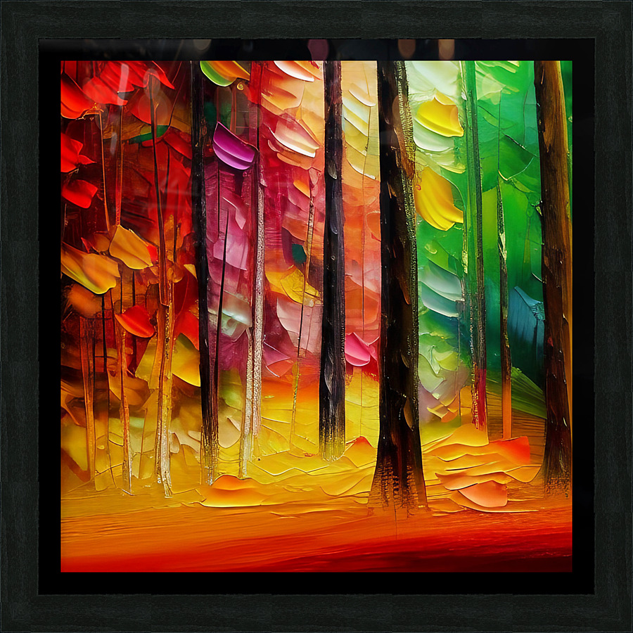 FOREST IN COLORS Picture Frame print