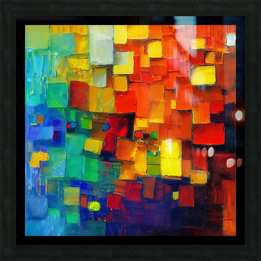 Chromatic Cubes Impression et Cadre photo