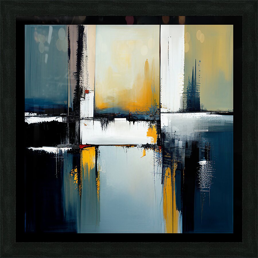 BLACKANDGOLD Picture Frame print