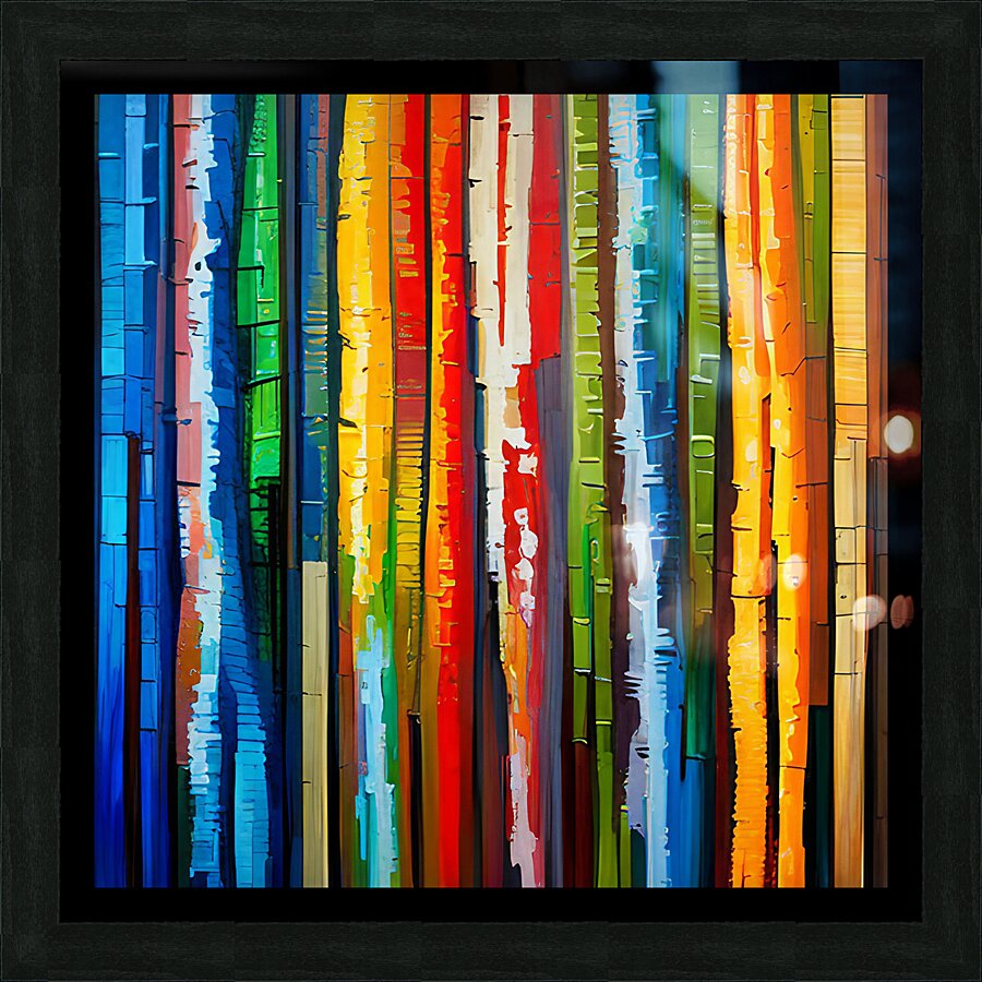 trees colors Picture Frame print
