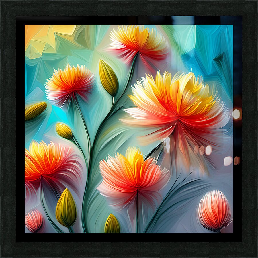 Floral Symphony Picture Frame print