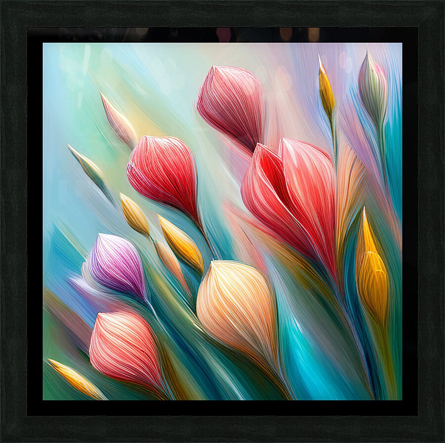 Daydream Tulip Picture Frame print