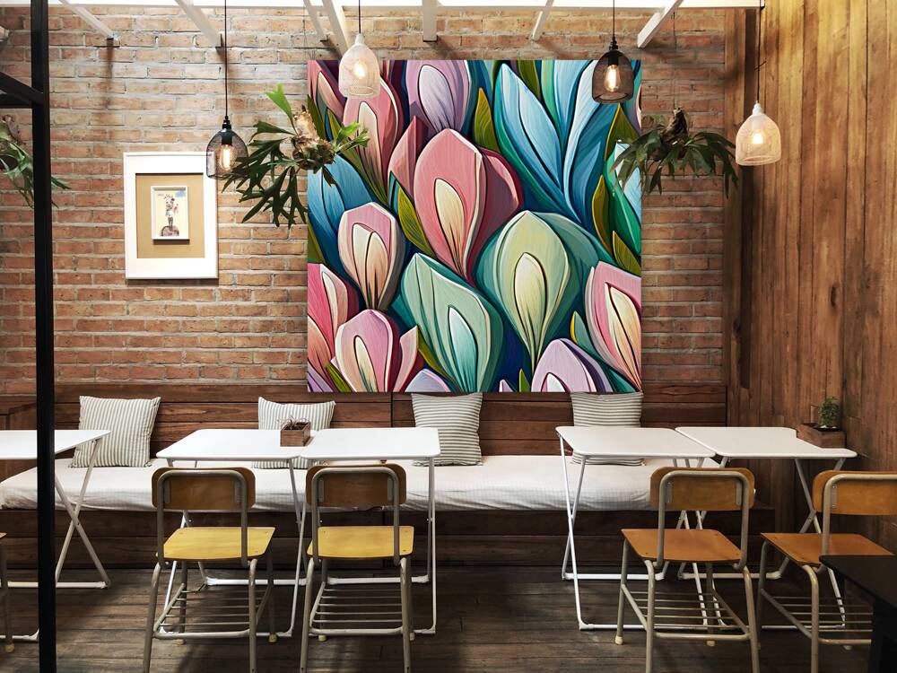 Tranquil Tulip Tides Reproduction