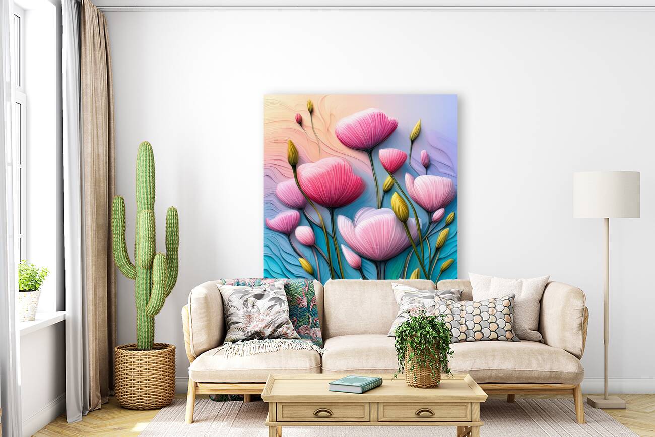 Pastel Petal Symphony Reproduction