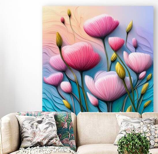 Pastel Petal Symphony Reproduction