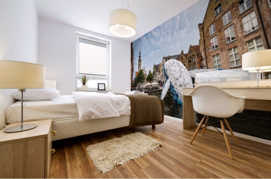Skyscraper - The Bruges Whale Mural print